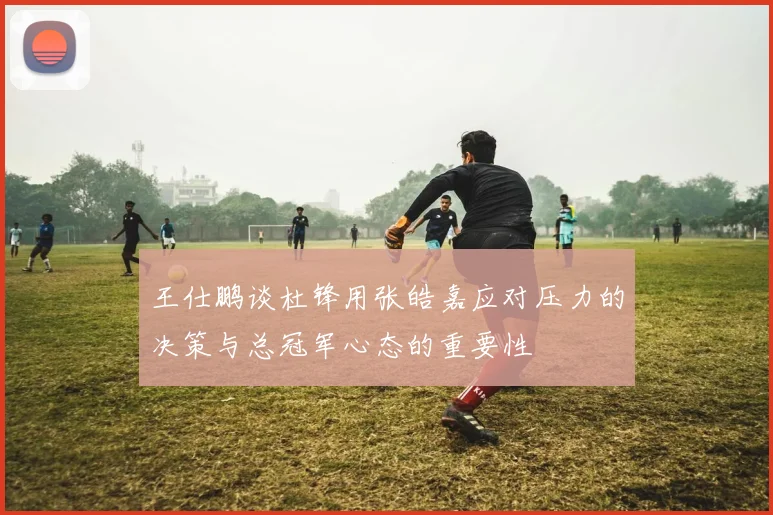 王仕鹏谈杜锋用张皓嘉应对压力的决策与总冠军心态的重要性